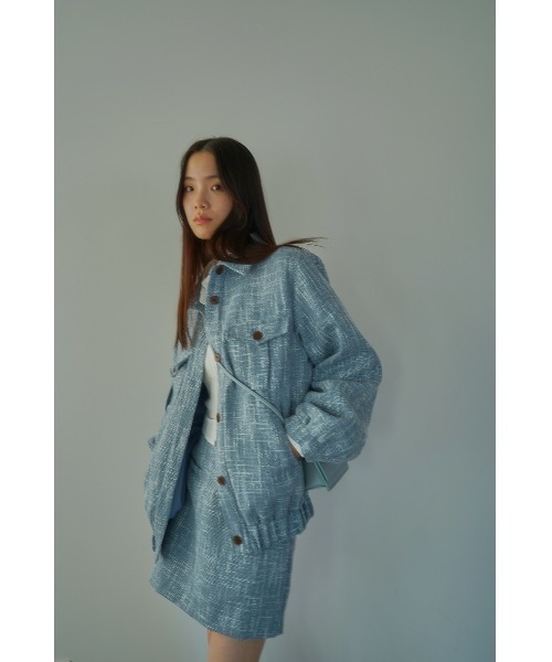 「DRWCYS」 ツイードジャケット FREE アイボリー レディース_画像5