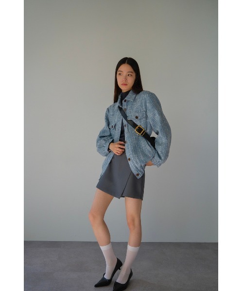 「DRWCYS」 ツイードジャケット FREE アイボリー レディース_画像8