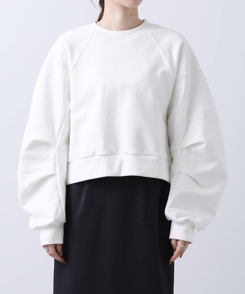 on スウェット ホワイト レディースS Onitsuka Tiger トレーナー スウェット SWEAT TOP / スウェット