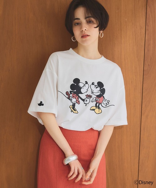 roen ディズニー コラボ ミニーマウス Tシャツ disney ロエン
