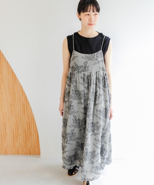 メッシュジャガード キャミワンピース アーバンリサーチドアーズ ブラック URBAN RESEARCH DOORS ワンピース メッシュジャガードキャミ