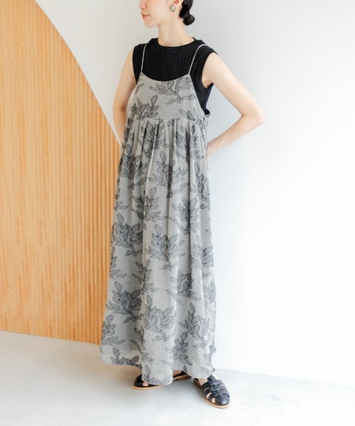 メッシュジャガード　キャミワンピース　アーバンリサーチドアーズ　ブラック アーバンリサーチ ドアーズ URBAN RESEARCH DOORS メッシュ