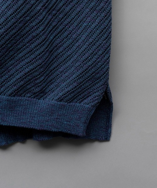 MAISON SPECIAL 「MAISON SPECIAL」 半袖ニット 2 ブルー メンズ