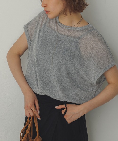 tシャツ フレンチシアーTシャツ レディース hunch tシャツ オーバーフレンチ シアーTシャツ レディース