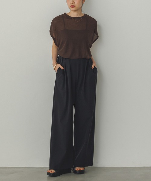 hunch tシャツ オーバーフレンチ シアーTシャツ レディース