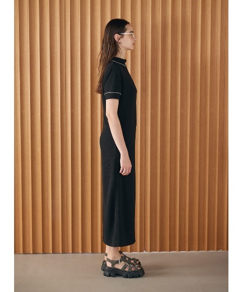 COEL（コエル） ワンピース ステッチIラインカットワンピース