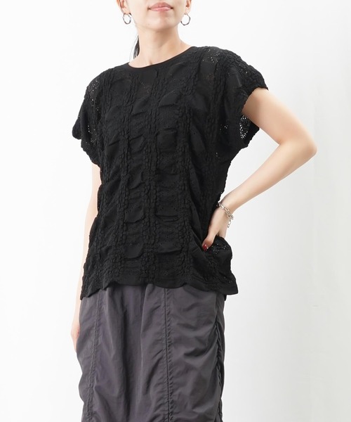 tシャツ LC/LLL レースポンチョプルオーバー レディース LADY LUCK LUCA tシャツ LC/LLL 端レースポンチョプルオーバー