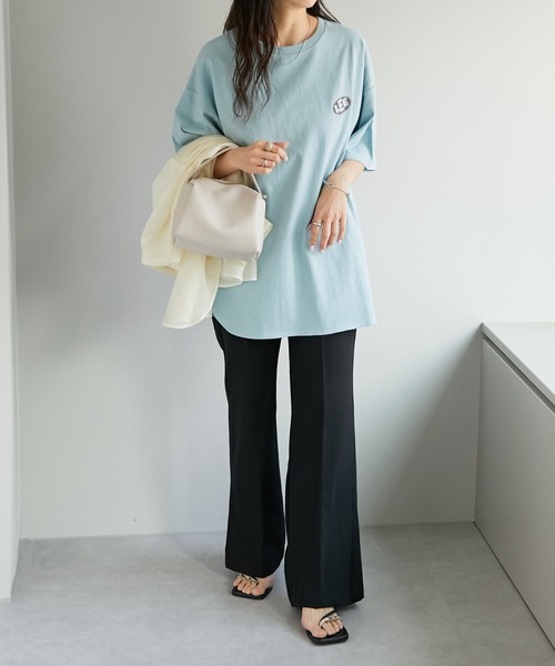 「Lee」 半袖Tシャツ SMALL オフホワイト レディース