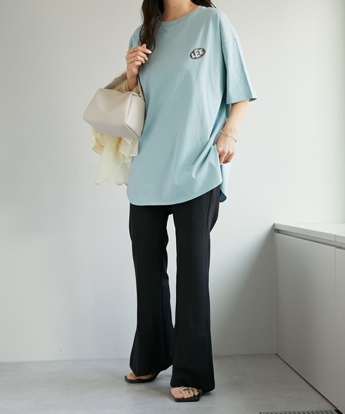 「Lee」 半袖Tシャツ SMALL オフホワイト レディース