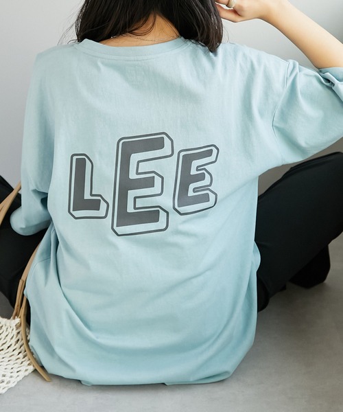 「Lee」 半袖Tシャツ SMALL オフホワイト レディース
