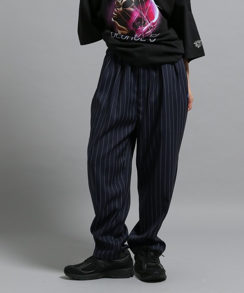George's パンツ ストライプテーパードパンツ メンズ : ZOZOTOWN Yahoo