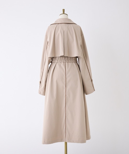 「one after another NICE CLAUP」 トレンチコート FREE ベージュ レディース_画像9