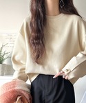 ニット セーター ゆったりなのに上品でキチンと...の詳細画像2