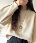 ニット セーター ゆったりなのに上品でキチンと...の詳細画像1
