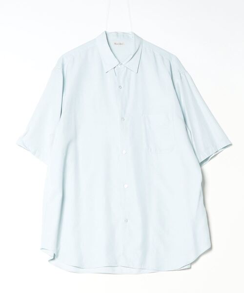 00s RECOM 半袖シャツ ライトブルー ROOP TOKYO シャツ 半袖チェックシャツ レギュラーカラーシャツ