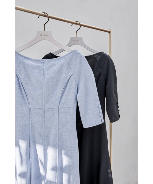 Her lip to 「Her to」 半袖ワンピース S ブルー レディース