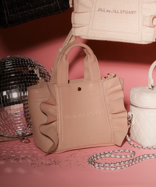 新品未使用★JILL STUART ミニバッグ JILL by STUART トートバッグ 「フリルトートミニ」フェイク