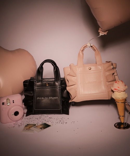 JILLSTUART 美容系5点 未使用品 JILL by STUART トートバッグ 「フリルトートミニ」フェイク