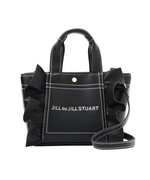 [送料無料] JILLSTUART パターン レザー ミニトートバッグ フリルトートミニ＞フェイクレザー｜ジルバイジルスチュアートの