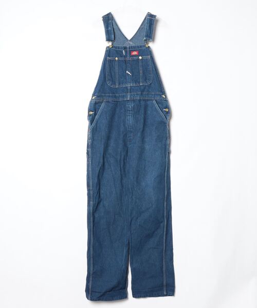 Dickies（ディッキーズ） デニムオーバーオール - ブルー メンズ