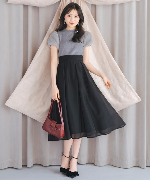 ウィルセレクション　サイズS フレアスカート WILLSELECTION（ウィルセレクション） スカート オーガンジータック