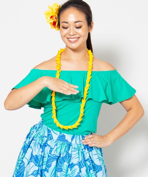 Maunaloa（マウナロア） tシャツ 「Maunaloa」ストレッチフリル