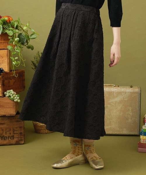 ホコモモラ（JOCOMOMOLA）/Floracion フラワージャカードスカート Jocomomola（ホコモモラ） スカート Floracion フラワージャカード