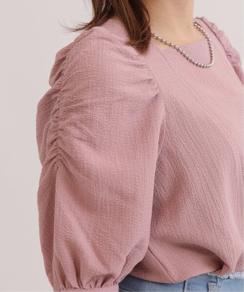 「RAY CASSIN」 7分袖ブラウス FREE ピンク レディース_画像5