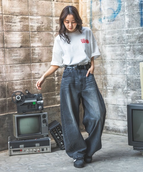 「PBLIM」 半袖Tシャツ MEDIUM ブラック レディース_画像3