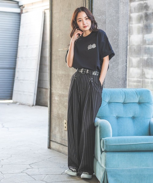 「PBLIM」 半袖Tシャツ MEDIUM ブラック レディース_画像7