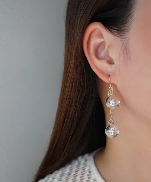 CERCA サージカルステンレス アレルギー対応 ピアス jolie minette/2連