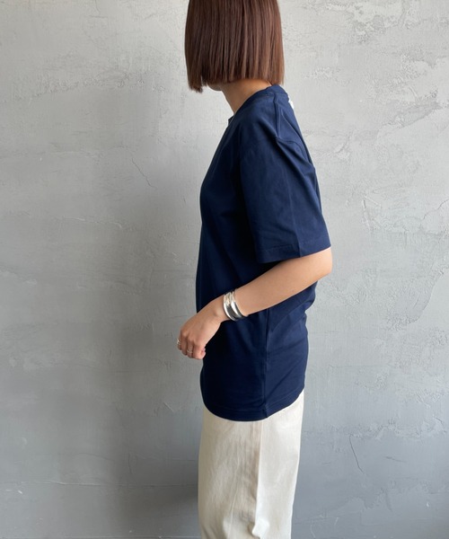 「LACOSTE」 半袖Tシャツ X-SMALL ネイビー レディース_画像8