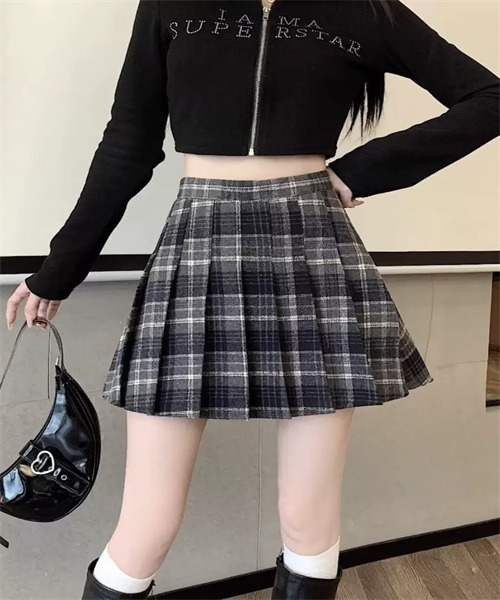 Dream garden（ドリームガーデン） スカート チェック柄プリーツ ミニ
