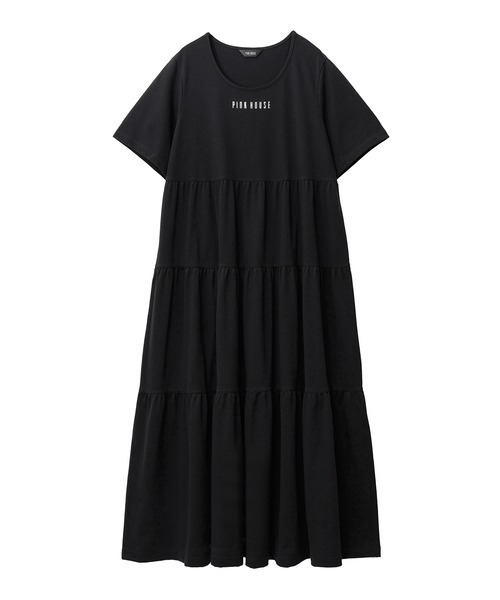 PINK HOUSE（ピンクハウス） 半袖ワンピース フリー イエロー