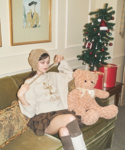 Lovilyn ニット セーター ふわふわクマちゃんニット レディース