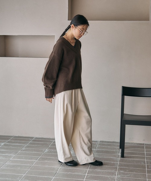 LEPSIM パンツ ウールライクコクーンパンツ 581653 レディース