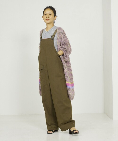 「Freada」 ニットカーディガン フリ- グリーン レディース_画像9