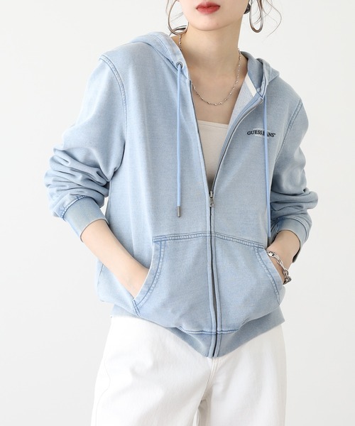 パーカー GUESS JEANS GJ ZIP HOOD REG MINI AMERICA ゲス ジップ 