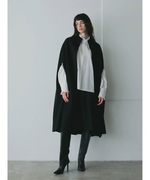 HER. ポンチョ カシミヤブレンドロングケープ レディース : ZOZOTOWN