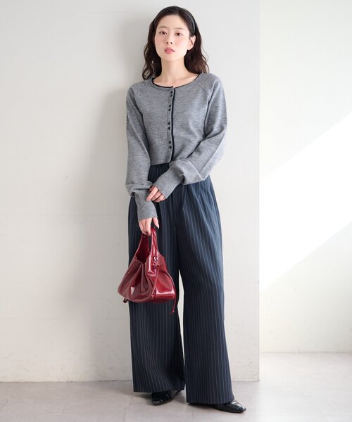 Kastane（カスタネ） カーディガン 「新色追加」レイヤード配色