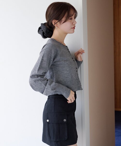 Kastane（カスタネ） カーディガン 「新色追加」レイヤード配色