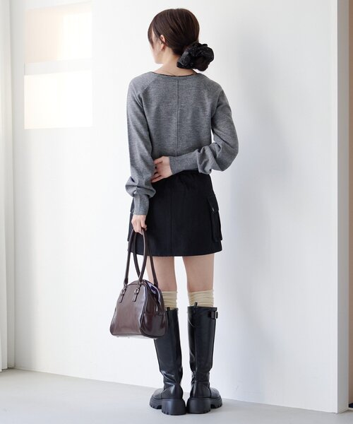 Kastane（カスタネ） カーディガン 「新色追加」レイヤード配色