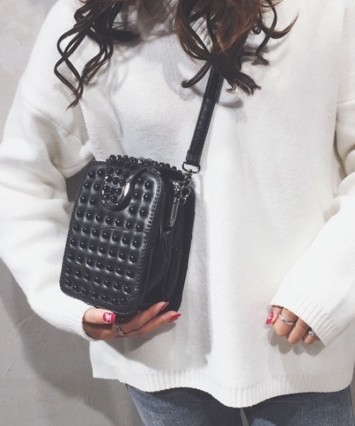 「DIAVEL」 ショルダーバッグ F ブラック レディース_画像2