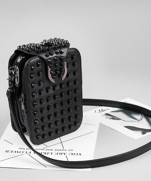 「DIAVEL」 ショルダーバッグ F ブラック レディース_画像9