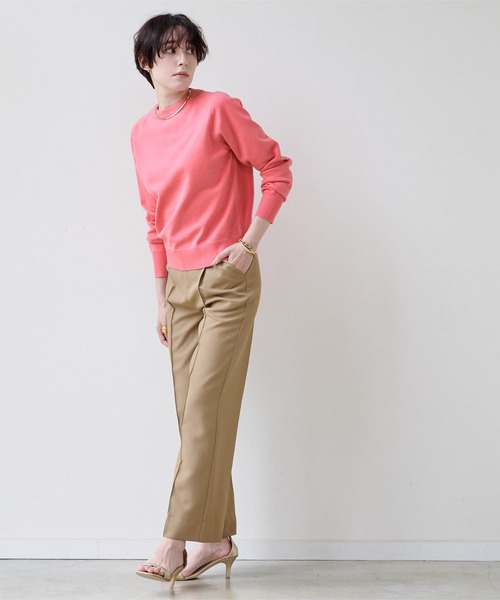 「ur's」 長袖ニット L ピンク レディース_画像8