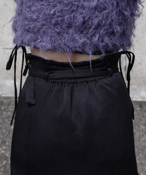 ナイス クラップ Mavie..7 レース 切替 ロング スカート　S ナイスクラップ NICE CLAUP 【Mavie..7】【3サイズ展開】レース切替