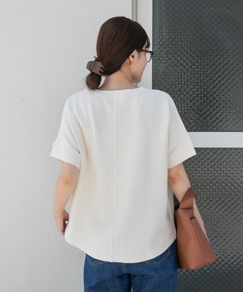 「URBAN RESEARCH DOORS」 半袖カットソー MEDIUM チャコールグレー レディース_画像6