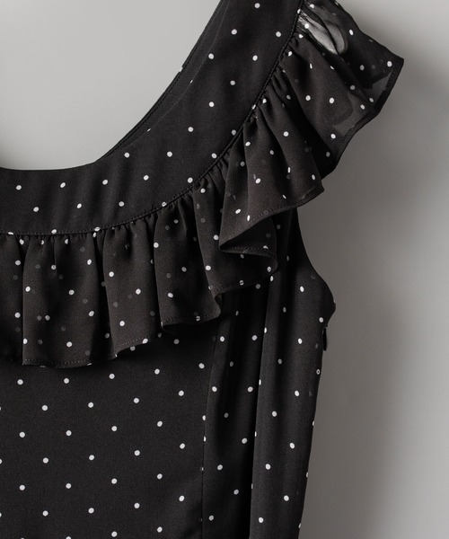 「SAISON DE PAPILLON」 ノースリーブワンピース S ブラック レディース_画像5