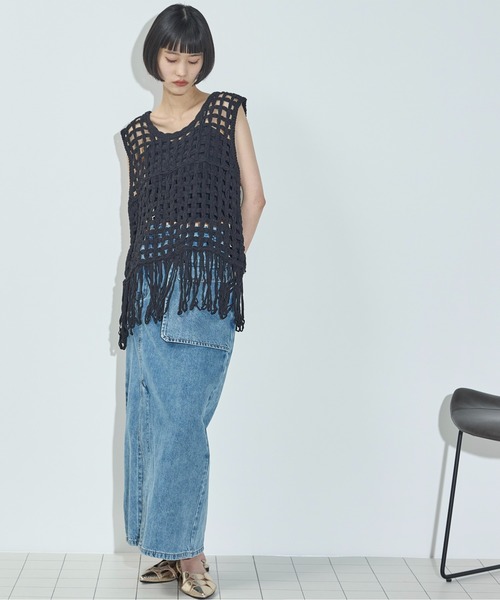 「THE YOn」 ベスト FREE ナチュラル レディース_画像8