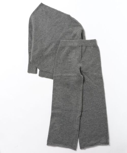 DECEMBERMAY☆ Old school Knitセットアップ esutoreja（エストレジャ） セットアップ ワンショルダードルマン